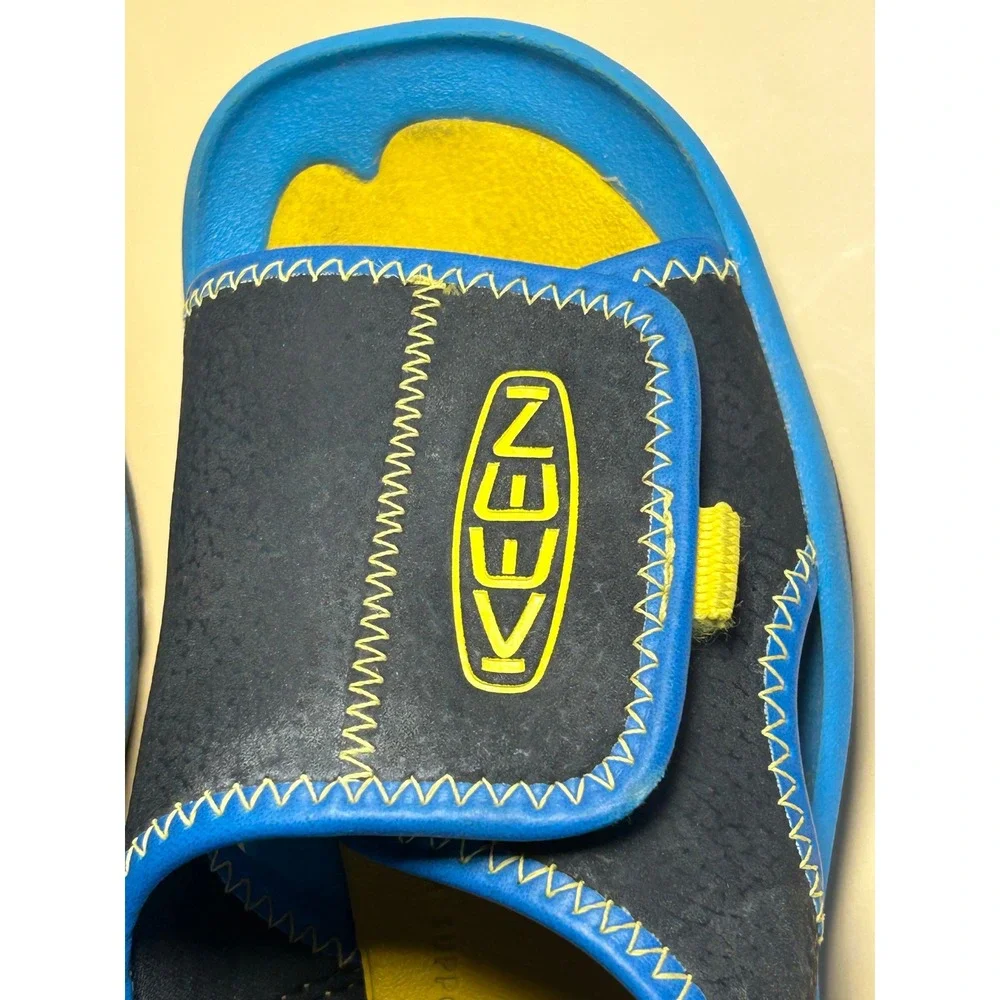 Keen Stingray Kids Water Sandals Blue Yellow Black 1025662 Size 10 US Toddler